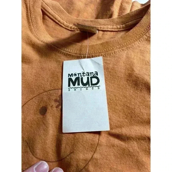 Dirt Happens Montana Mud Tshirt Smiley Face Kids Small Shirt NWT New With Tags - Picture 4 of 9